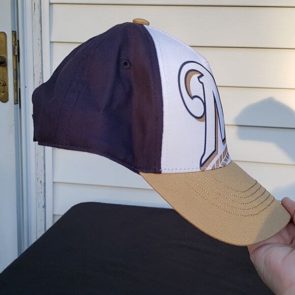 EUC Youth Size Milwaukee Brewers Baseball Cap Hat Velcro Back for Sizing - Picture 5 of 10